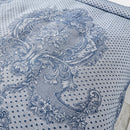 KARACA HOME ESPINO Set de couvre-lit 2 personnes bleu - Açık İndigo Çift Kişilik Yatak Örtüsü Seti