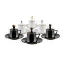 KARACA SATRANÇ/ÉCHECS Set de tasses à café 18 pièces 6 personnes - 18 Parça 6 kişilik kahve fincan takımı