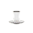 KARACA IRENE PLATIN RIM Set de verres 49 Pièces 12 personnes KARACA IRENE PLATIN RIM Bardak seti 49 Parça 12 kişilik KARACA IRENE PLATIN RIM Gläserset 49-teilig für 12 Personen