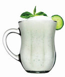 PAŞABAHÇE GOURMET Lot de 2 mugs en verre avec anse 350 ml - GURME AYRAN Bardak