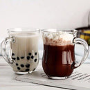 PAŞABAHÇE GOURMET Lot de 2 mugs en verre avec anse 350 ml - GURME AYRAN Bardak