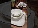 BRICARD EVRY Service de table 25 pièces 6 personnes blanc-doré