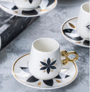 ACAR MAISON Kaffeetassen aus Porzellan 6 Pers.