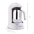 KORKMAZ KAHVEKOLIK COFFEE MAKER Krom Krem otomatik kahve makinesi