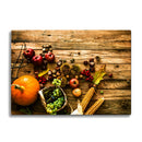 BELLART - Herbst Dekor - Glasschneidebrett mit UV-Druck 35x25 cm