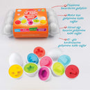 Jeu d'Œufs Géométriques 15 pièces 15’lı Geometrik Yumurta Geometrische Eier Set 15 Stück