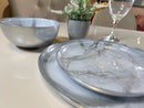 VENEZIA Service de table 18 pièces 6 personnes marbré - Bella Home