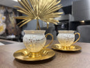 ACAR ARYA Set mit 6 Kaffeetassen aus Porzellan