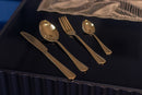 Ménagère Gold 24 pièces 6 personnes Altın çatal bıçak takımı 24 parça 6 kişilik