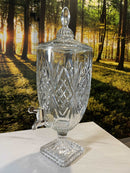 Bella Home Fontaine à boisson 5L en cristal texture à relief - cam İçecek dispenseri