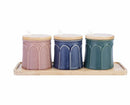 KARACA MOD Set de 3 pots à épices - 3lü Baharat Takımı