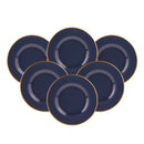 KARACA RETRO Anthracite Set d'assiettes à dessert 6 personnes