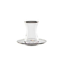 KARACA IRENE PLATIN RIM Set de verres 49 Pièces 12 personnes KARACA IRENE PLATIN RIM Bardak seti 49 Parça 12 kişilik KARACA IRENE PLATIN RIM Gläserset 49-teilig für 12 Personen