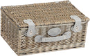 panier pique-nique écologique, pratique, luxe, garni avec une allure vintage fabriqué artisanalement en osier naturel avec un compartiment isotherme