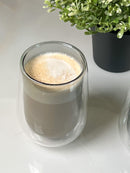 TREND HOME COLLECTION Set aus 2 doppelwandigen Gläsern grau 300ml