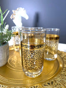 TREND HOME ORIENT Set von 12 Gold Gläsern