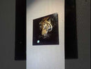 BELLART Glasgemälde - Der furchtlose Blick des Tigers