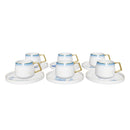 KARACA ISTANBUL 12 Teilige Für 6 Personen Kaffeetassen Set